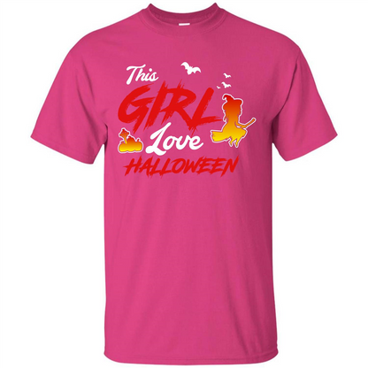 Halloween T-shirt This Girl Love Halloween Heliconia