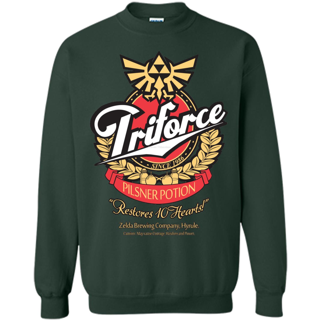 Special Potion Triforce Pilsner Potion T-shirt Forest Green