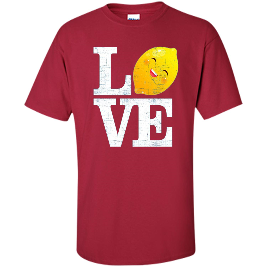 Love Happy Lemon T-Shirt Cardinal