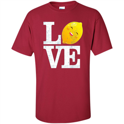 Love Happy Lemon T-Shirt Cardinal