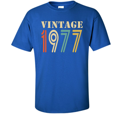 Vintage 1977 - 40th birthday gift shirt t-shirt Royal