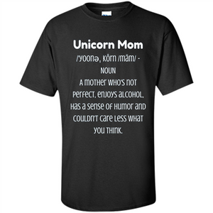 Fun Mom T-shirt - Unicorn Mom Definition