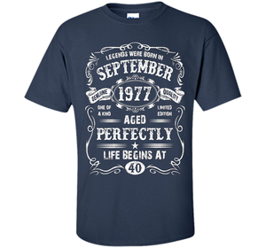 September 1977 40th Birthday T-shirt