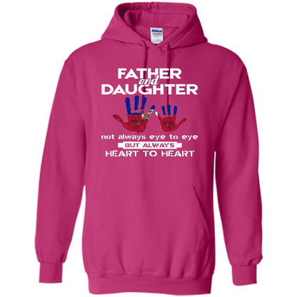 Father And Daughter Father's Day T-shirt Heart To Heart Heliconia