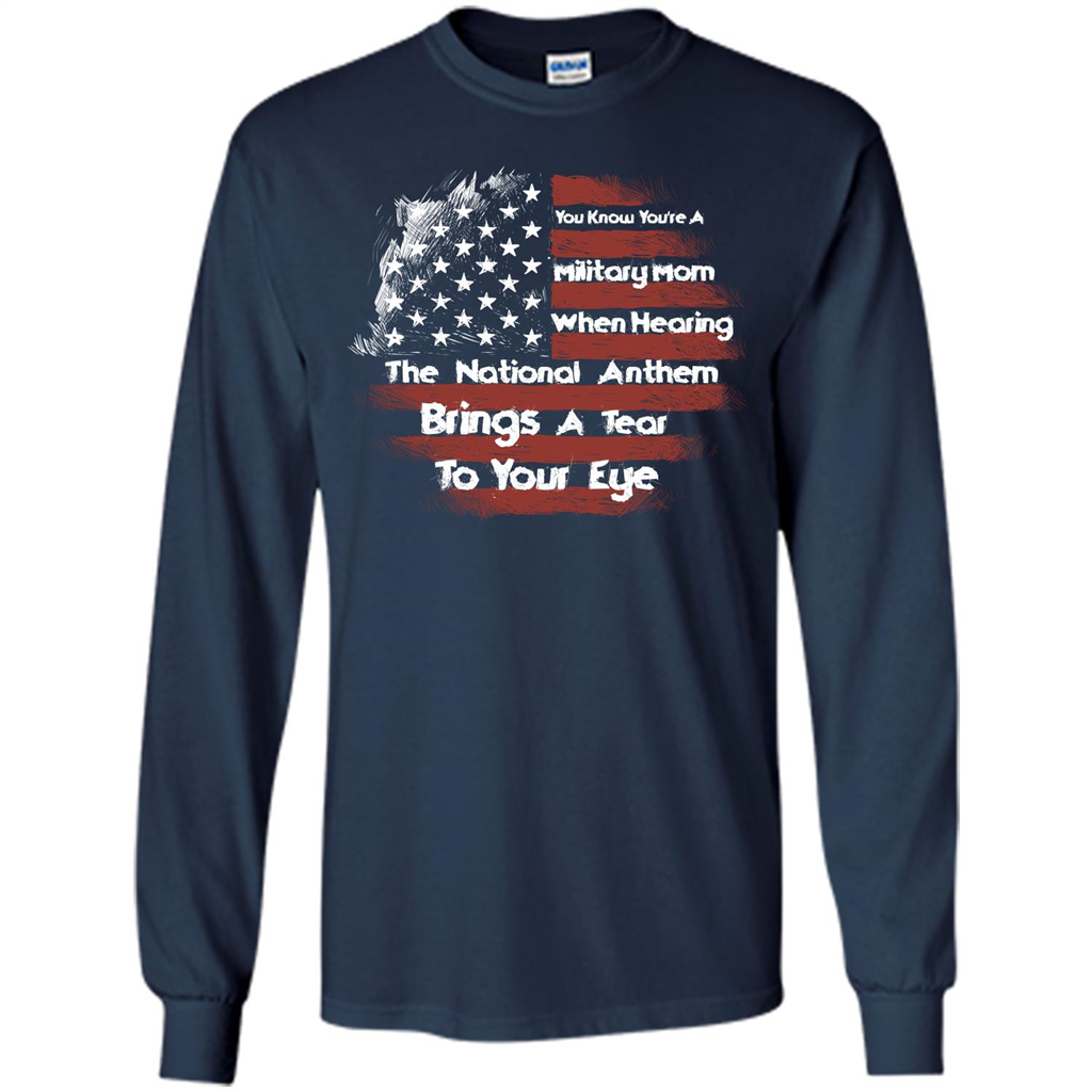 Military Mom. You Know You're A Military Mom When T-shirt Navy