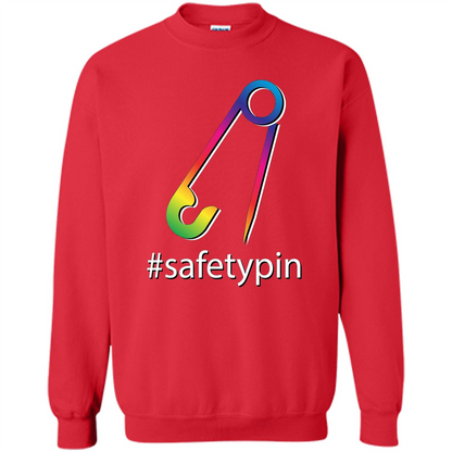 Safety Pin Campaign Against Violence T-Shirt Red