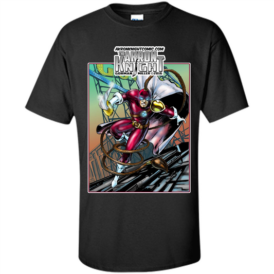 The Akron Knight Comic T-shirt Black