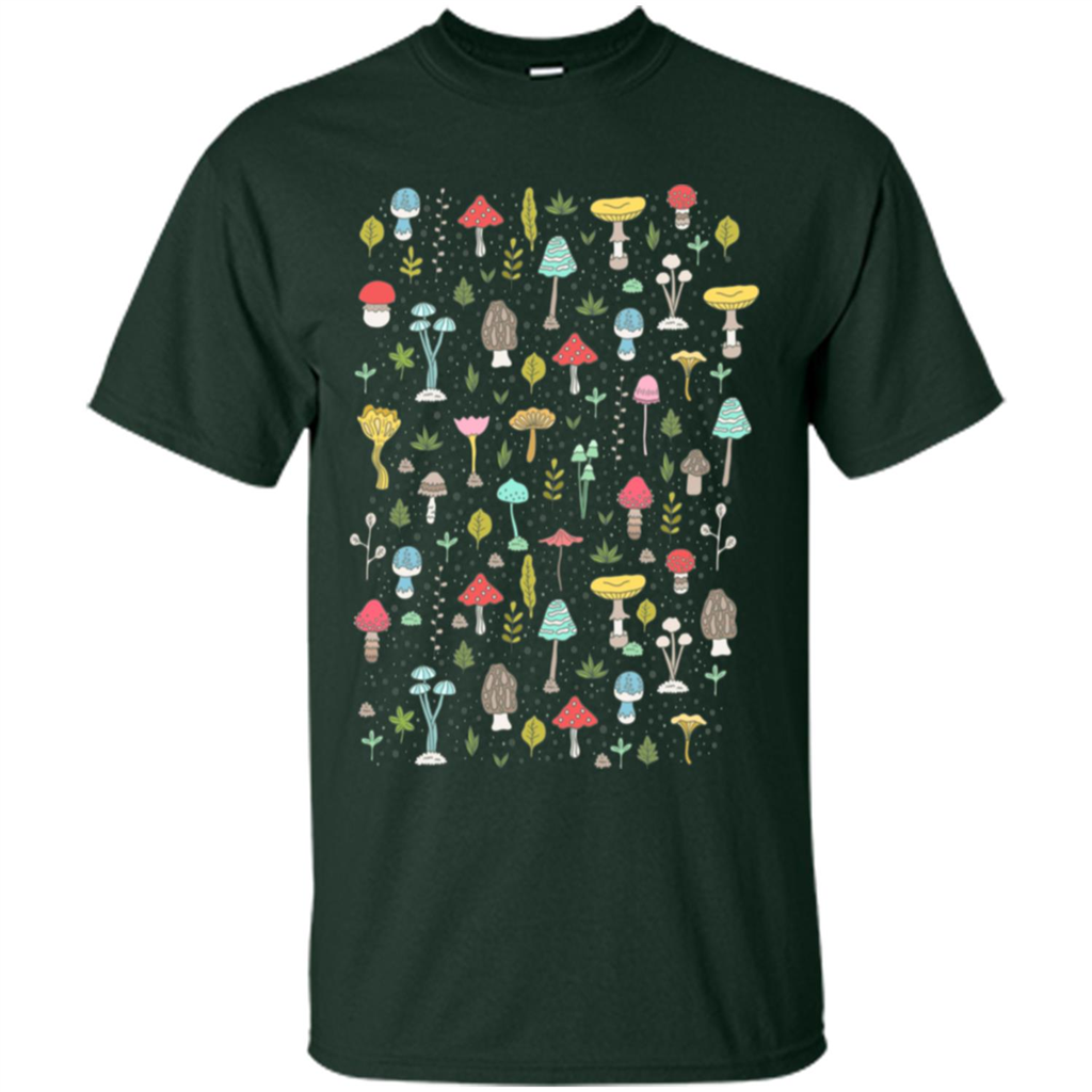 Mushrooms T-Shirt Forest Green