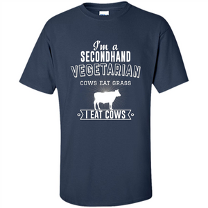 Secondhand Vegetarian T-shirt Funny Vegetarian T-shirt