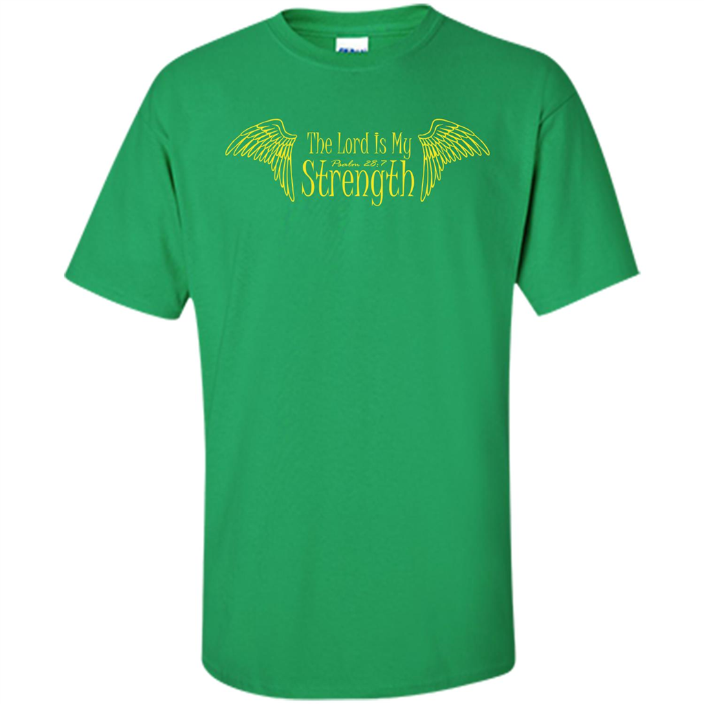 Christian T-shirt The Lord Is My Strength Irish Green