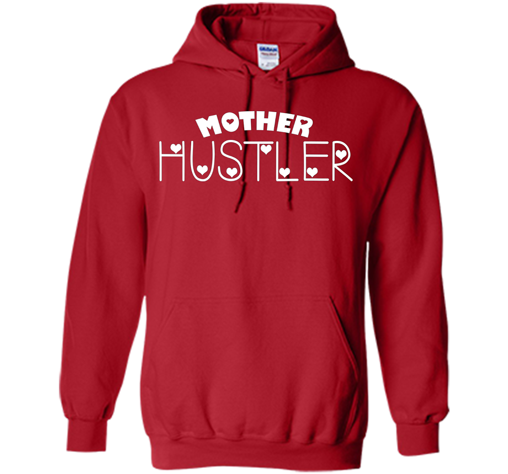Funny T-shirt Mother Hustler cool shirt Red