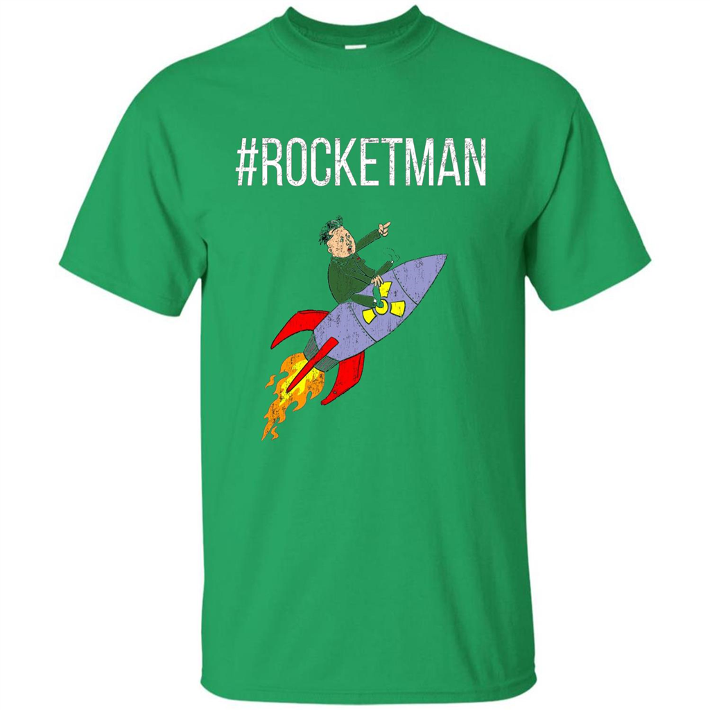 Rocket Man Funny T-shirt Irish Green