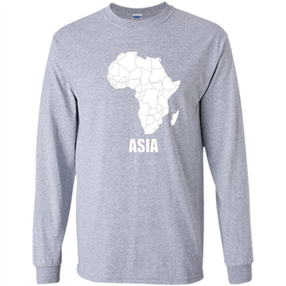 Africa Asia Funny t-shirts - Humor T-shirts Sport Grey