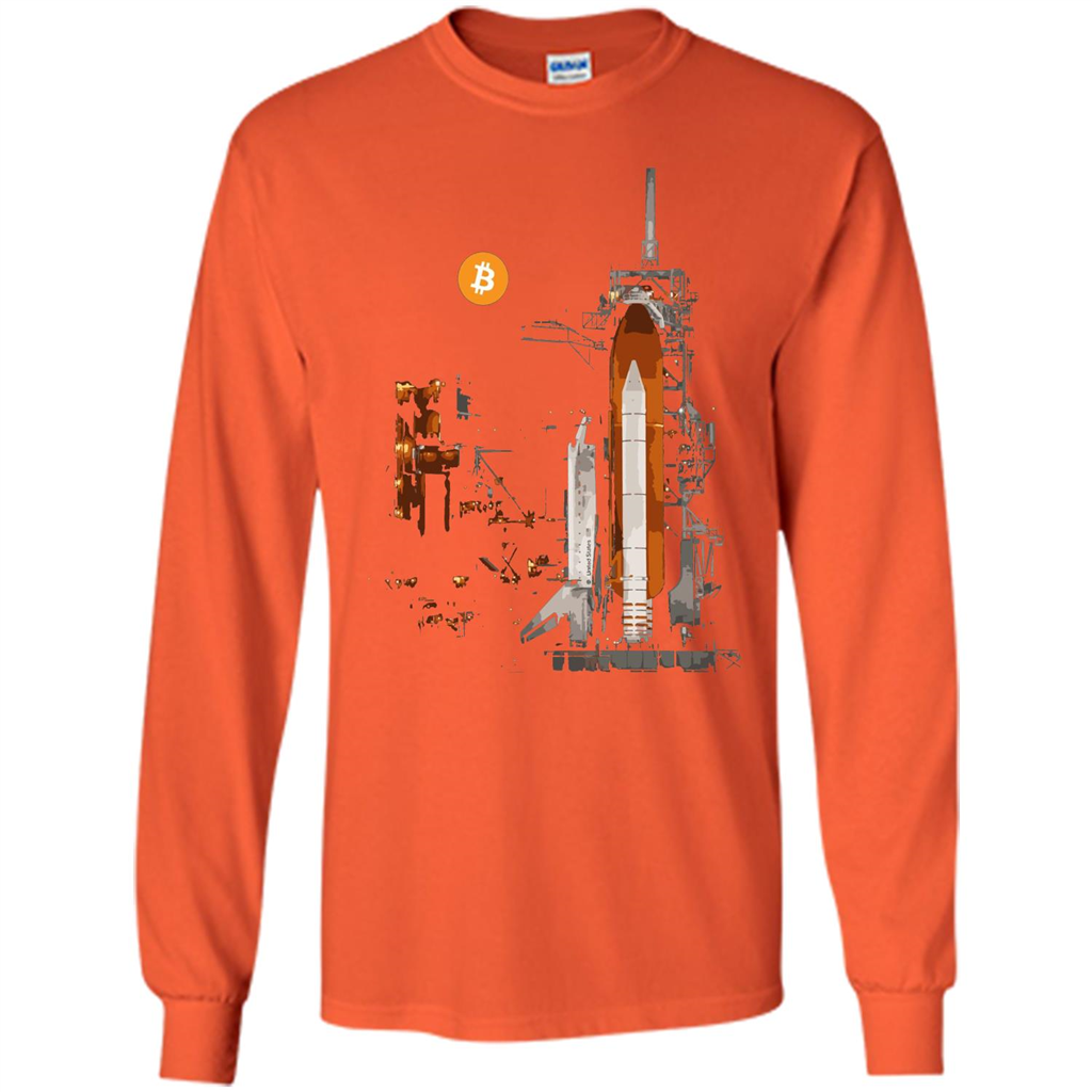 Bitcoin T-Shirt Crypto Shirt Blockchain T-shirt Moon Orange