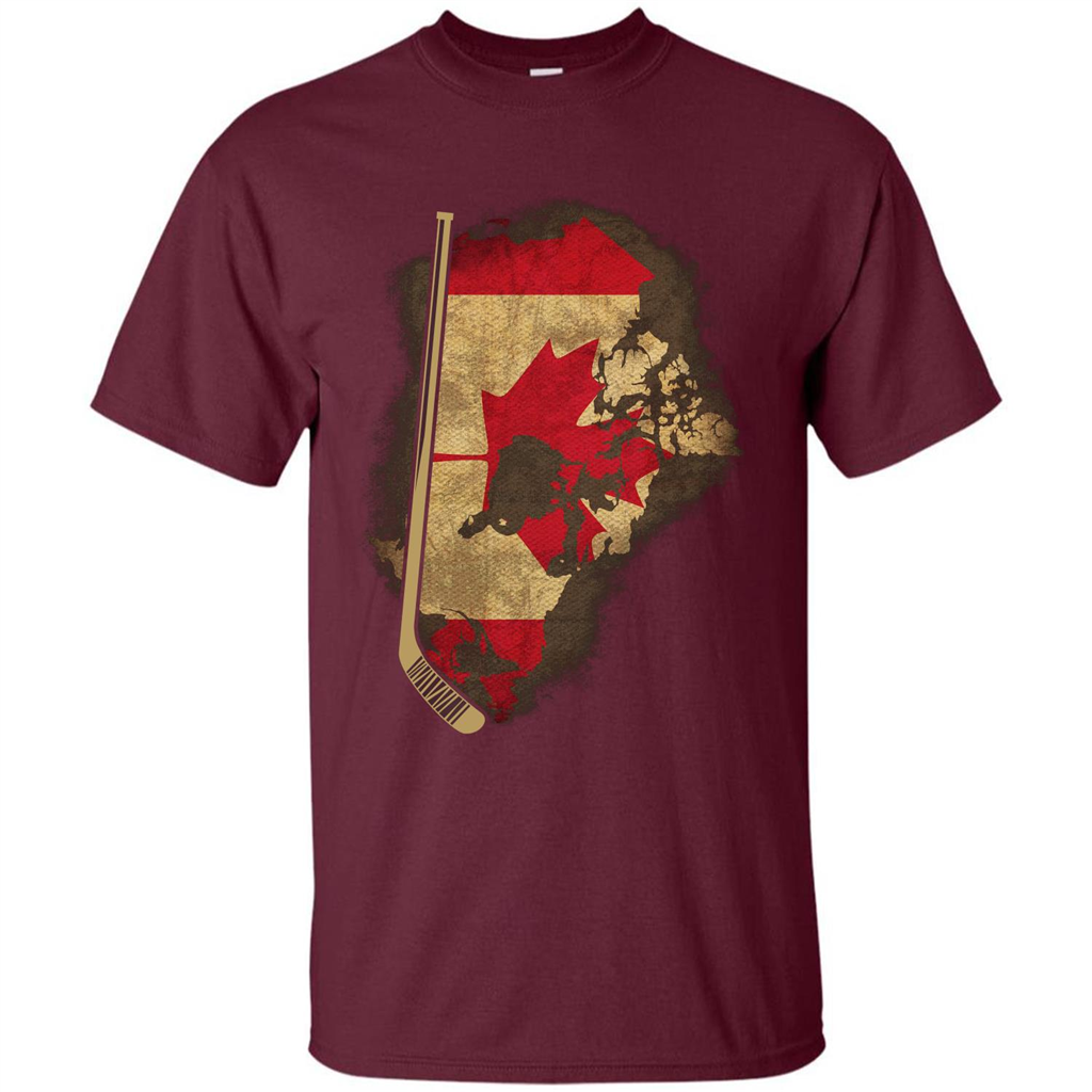 Canada Hockey T-shirt Maroon