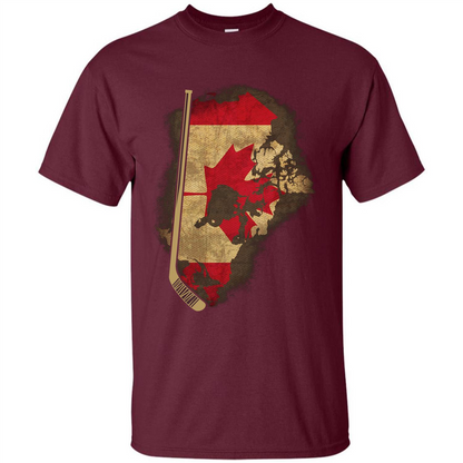 Canada Hockey T-shirt Maroon