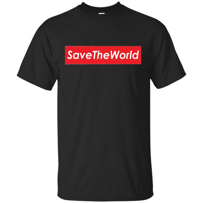 Save The World T-shirt Black