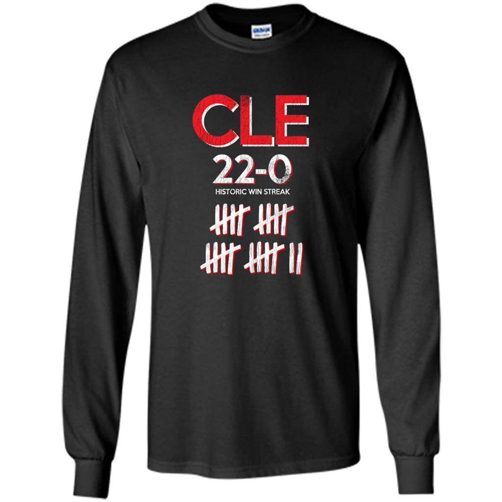Baseball T-shirt Historic Win Streak 22-0 T-Shirt Black