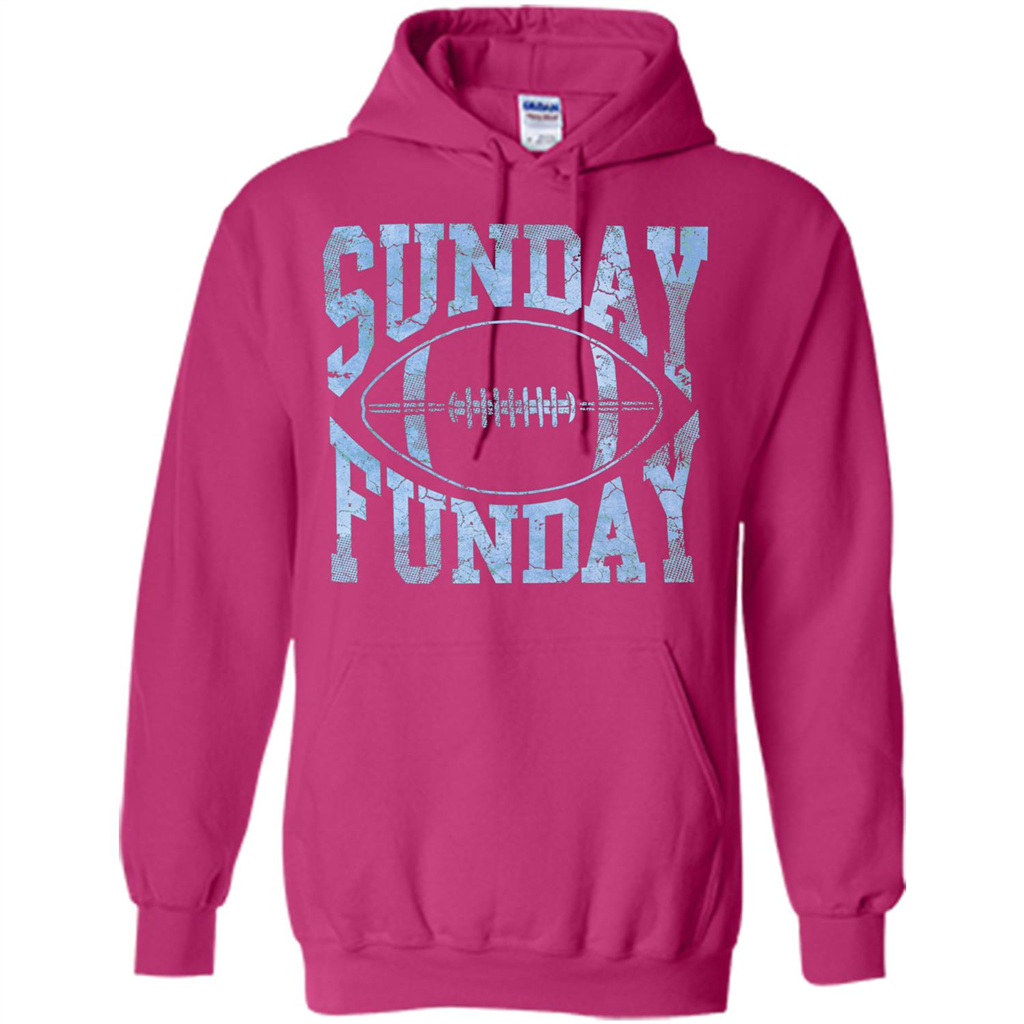 Football T-shirt Sunday Funday Football SeasonT-Shirt Heliconia
