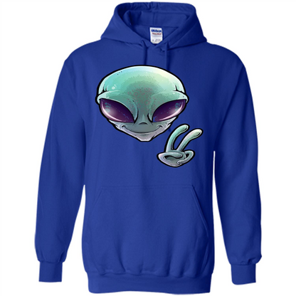 Peace Alien T-shirt Royal