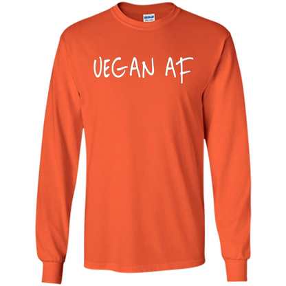 Vegan AF T-shirt Orange