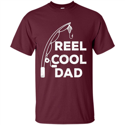 Reel Cool Dad Reel Cool Dad T-shirt Maroon