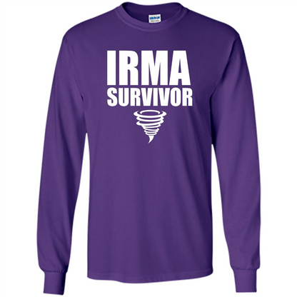 Hurricane Irma Survivor T-shirt Purple