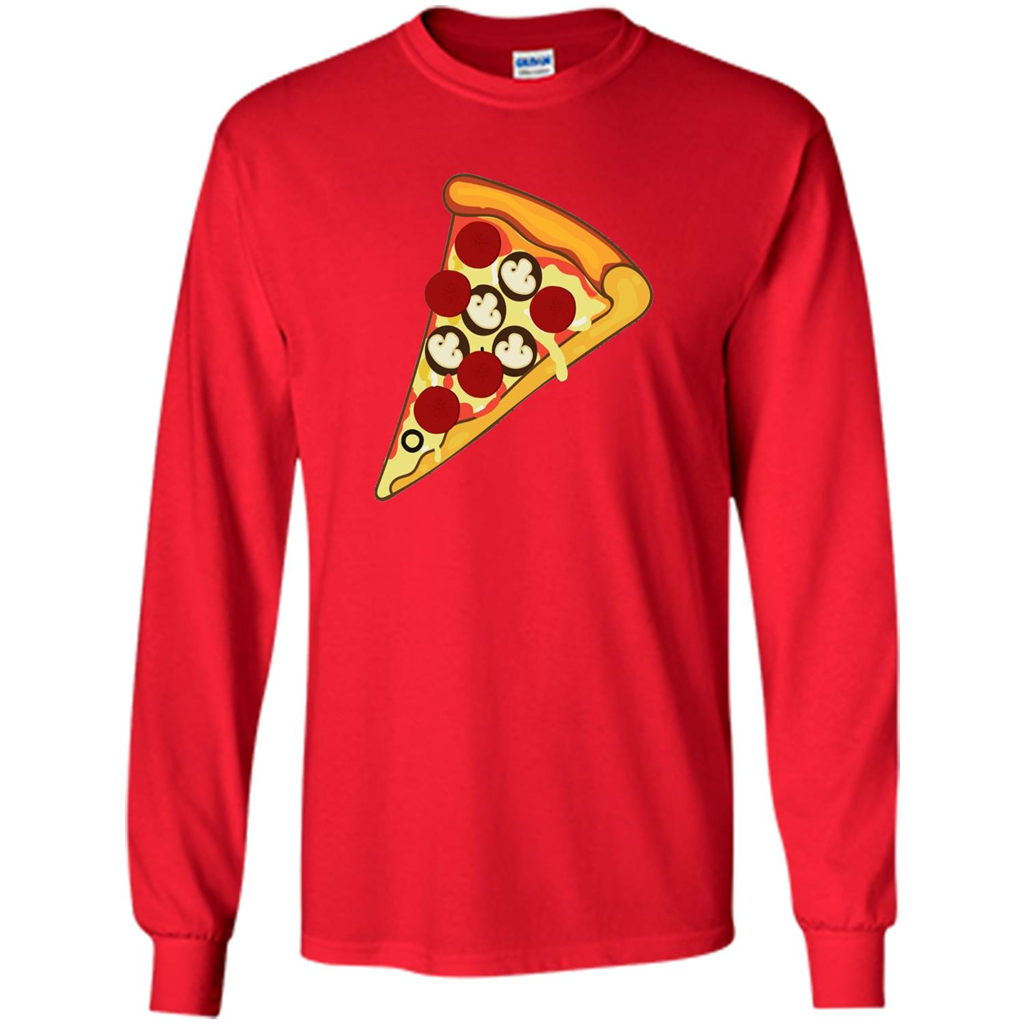 Love Pizza T-shirt More Food Eat Pizza Slice Red