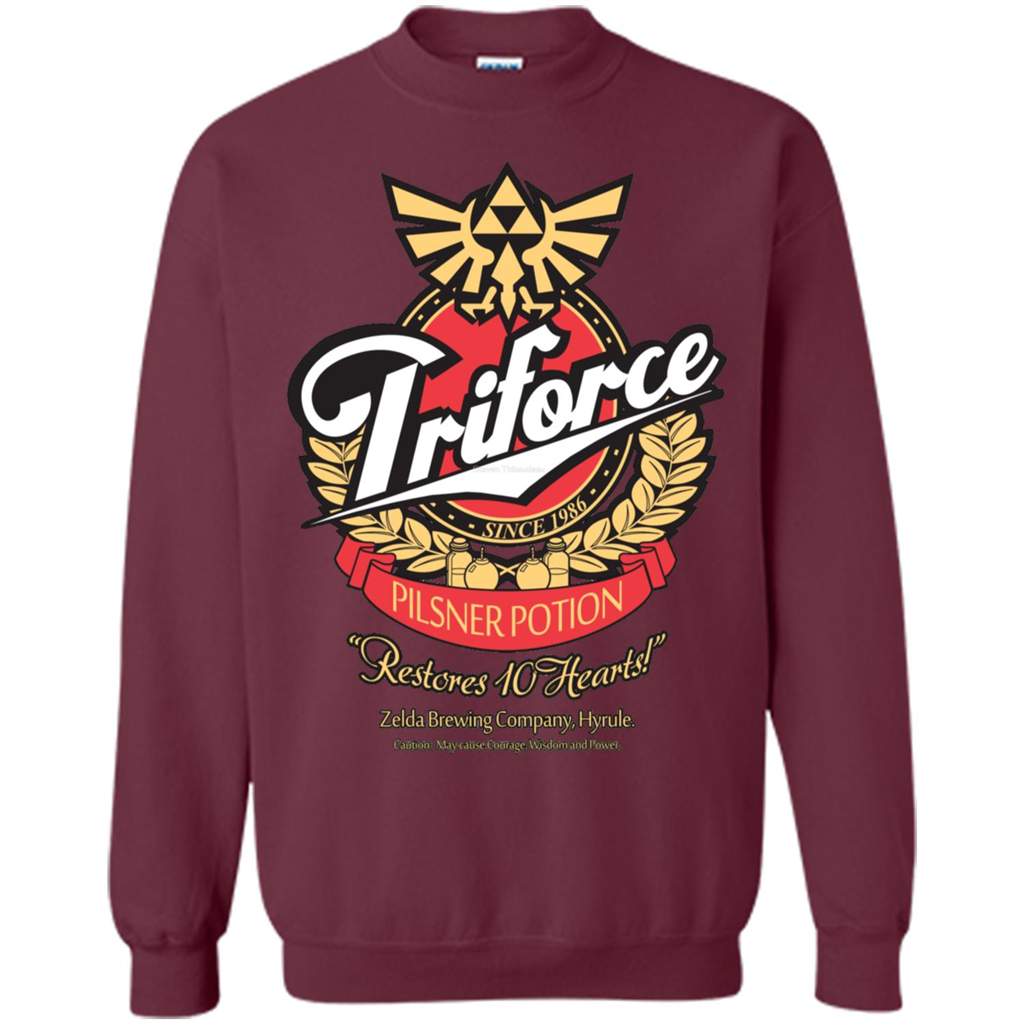Special Potion Triforce Pilsner Potion T-shirt Maroon