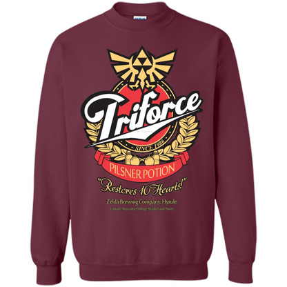 Special Potion Triforce Pilsner Potion T-shirt Maroon