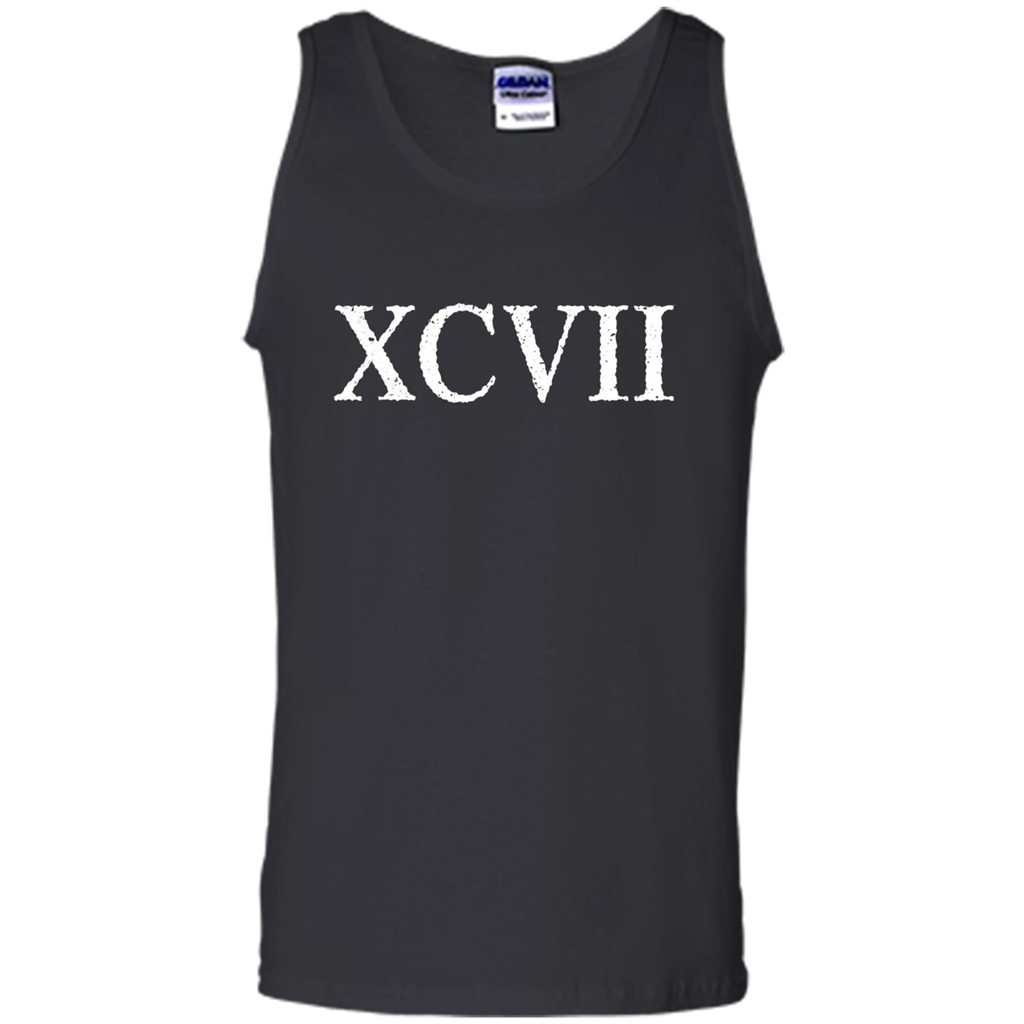 Roman Numeral 97 XCVII T-shirt Black
