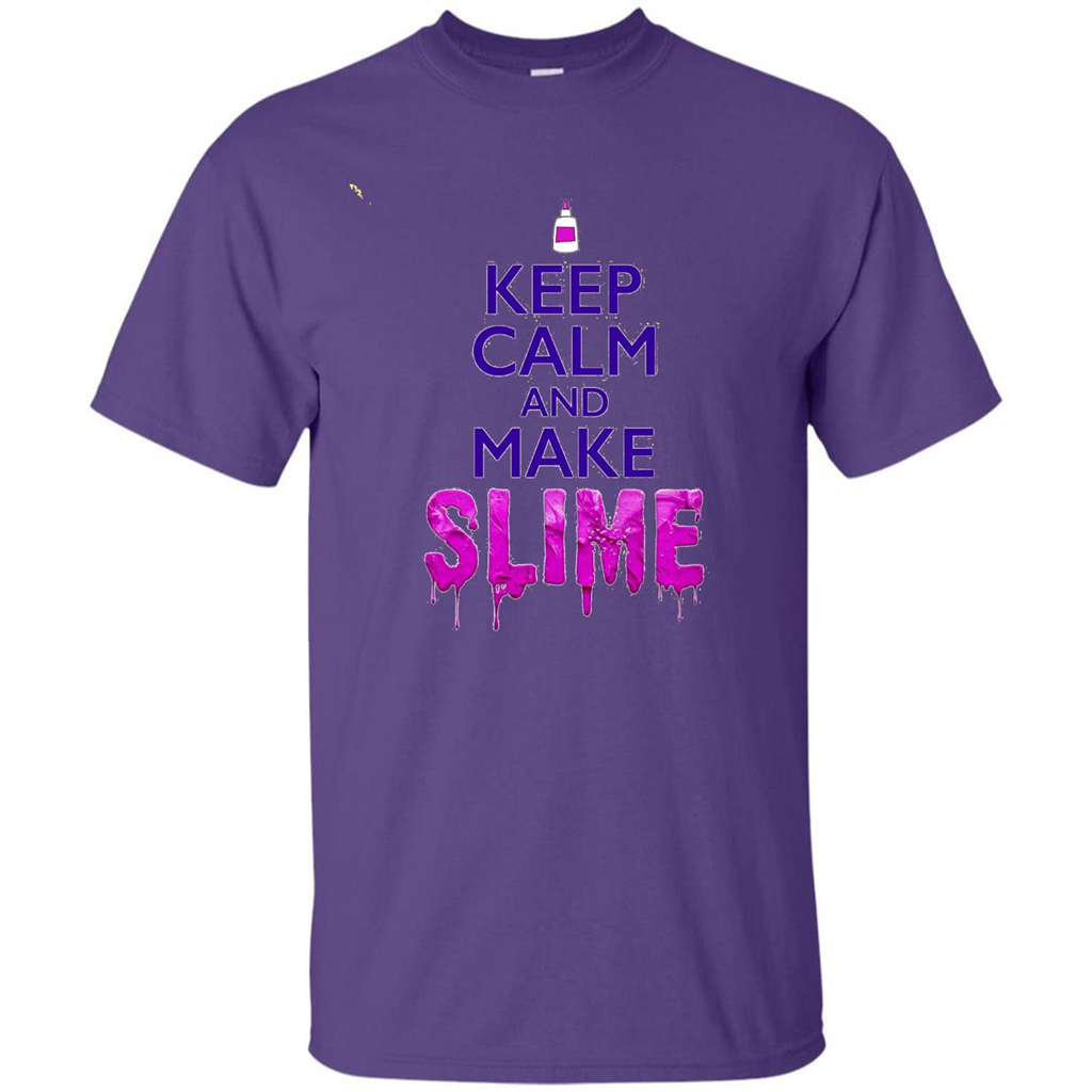 Keep Calm And Make Slime T-shirt Purple