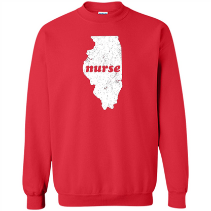 Nursing T-shirt Nurse Graduation Illinois T-shirt Red