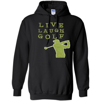 Love Golf T-shirt Live Laugh Golf T-shirt Black