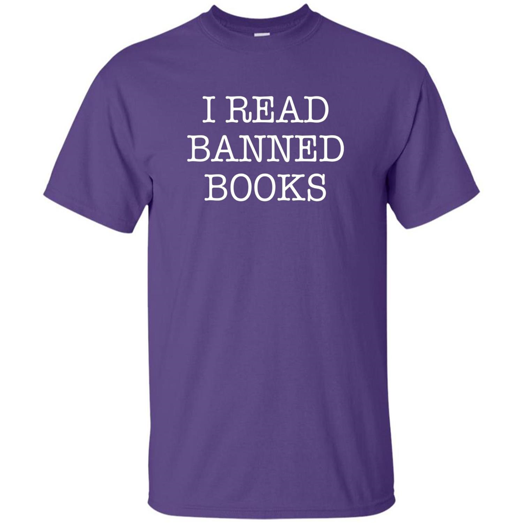 I Read Banned Books T-Shirt Purple