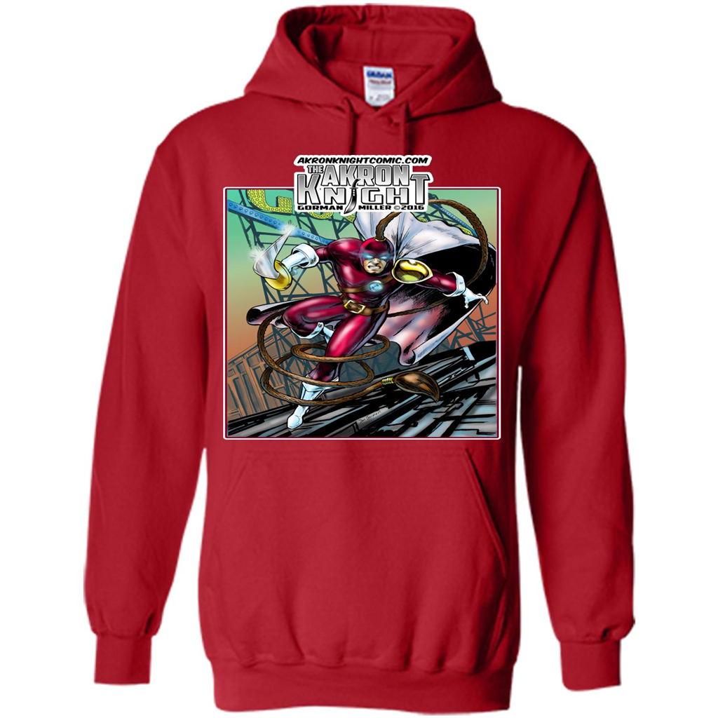 The Akron Knight Comic T-shirt Red