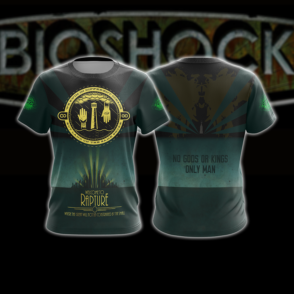 BioShock - No Gods Or Kings Only Man Unisex 3D T-shirt