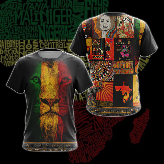 African Culture Unisex T-shirt Zip Hoodie Pullover Hoodie T-shirt