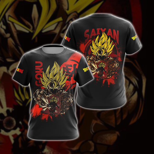 Dragon Ball Son Goku Super Saiyan Unisex 3D T-shirt T-shirt