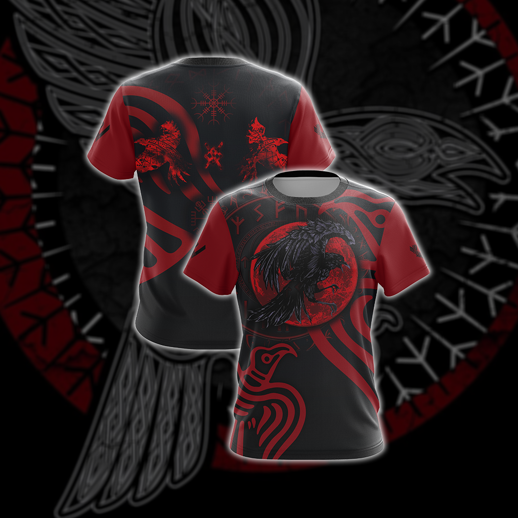 Vikings - Ravens Unisex 3D T-shirt T-shirt