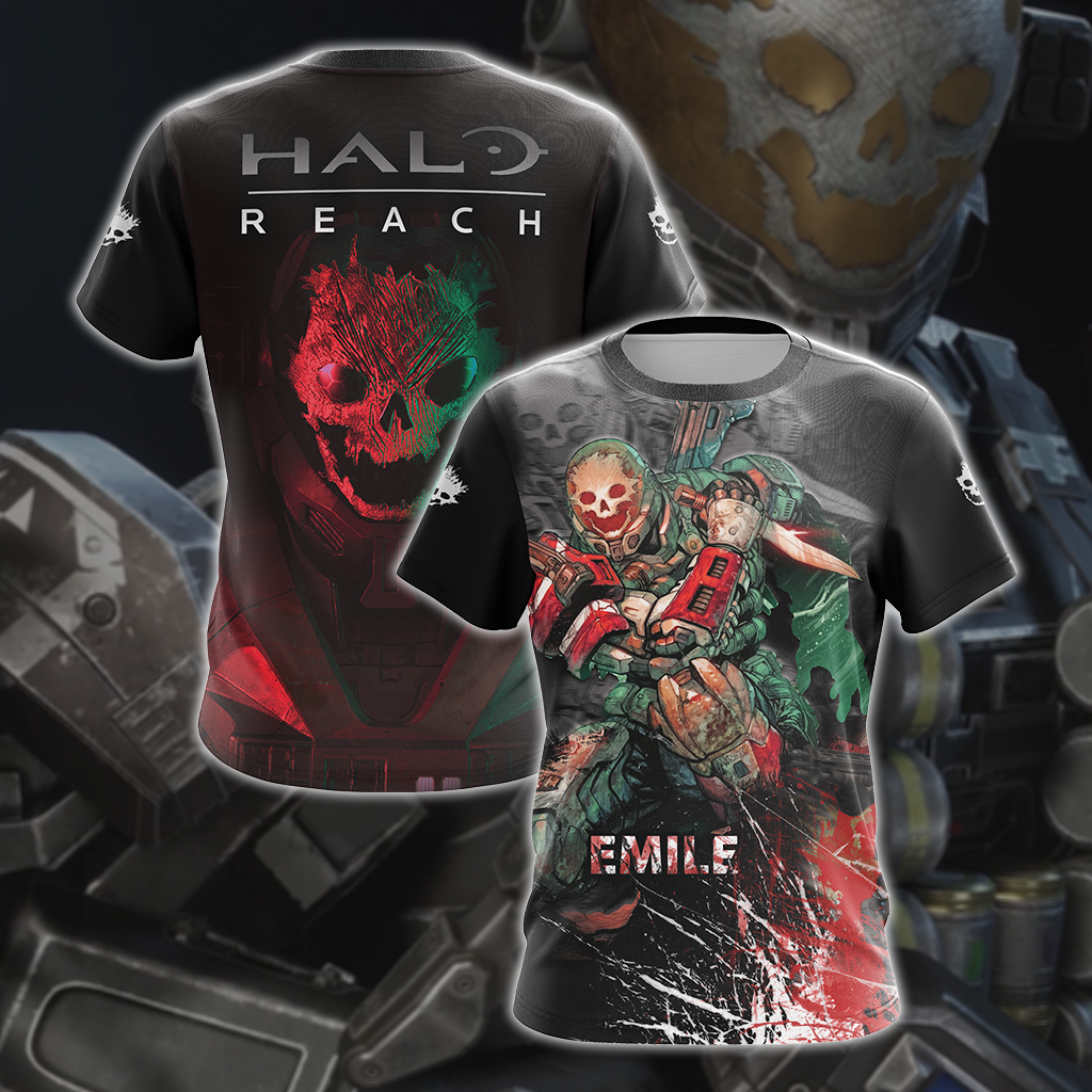 Halo - Emile Unisex 3D T-shirt T-shirt