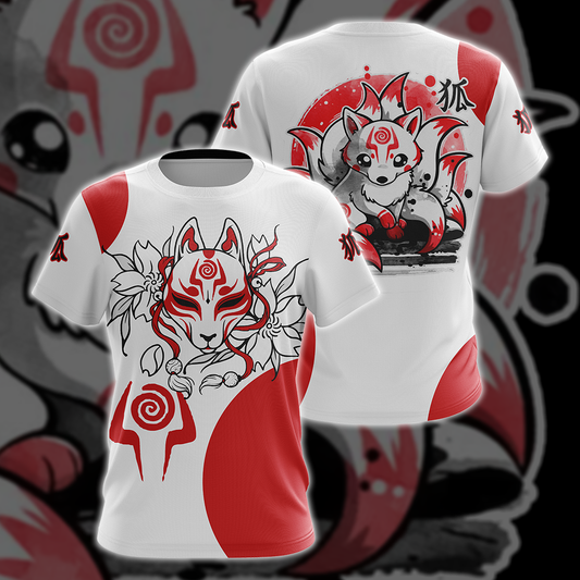 Ninetail fox Spirit Unisex 3D T-shirt T-shirt