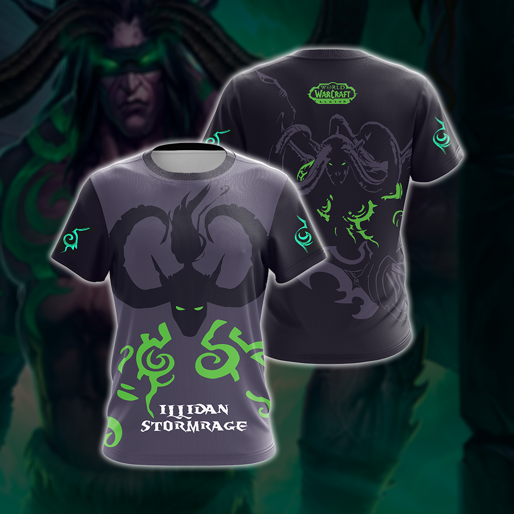 World Of Warcraft - Illidan Stormrage Unisex 3D T-shirt