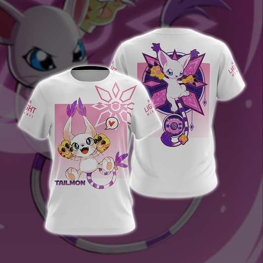 Digimon Tailmon Unisex 3D T-shirt T-shirt