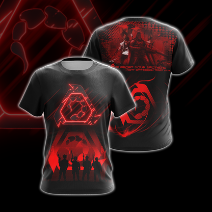 Command & Conquer - Brotherhood of Nod Unisex 3D T-shirt T-shirt
