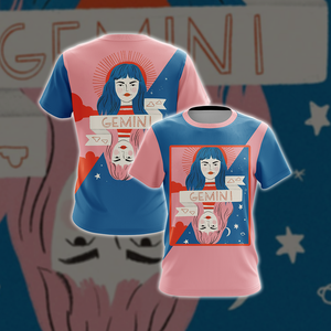 Gemini Birthday Unisex 3D T-shirt