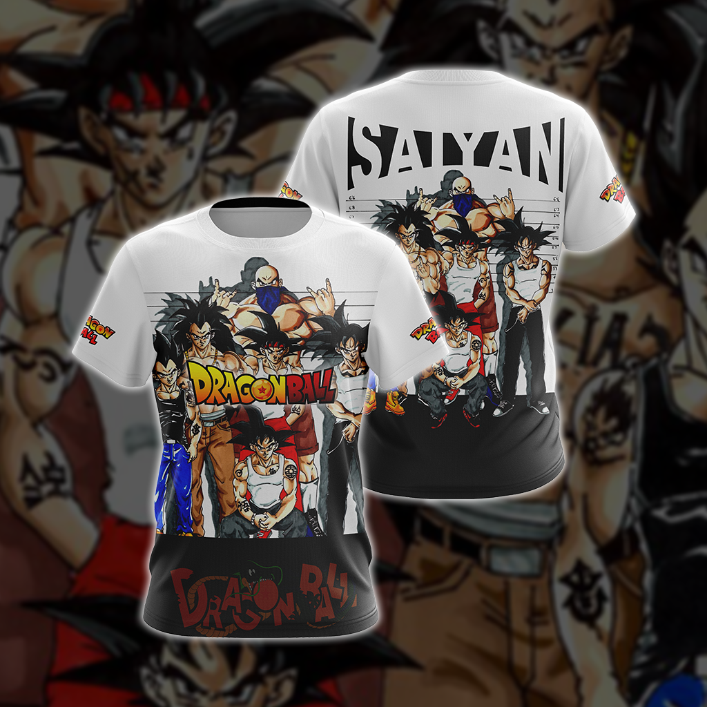Dragon Ball - Saiyan Gang Unisex 3D T-shirt T-shirt