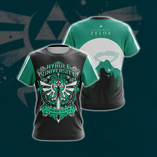 Legend of Zelda - Hyrule University Unisex 3D T-shirt T-shirt