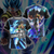 Dragon Ball Gogeta, Vegeta, and  Goku Unisex 3D T-shirt Zip Hoodie T-shirt S 