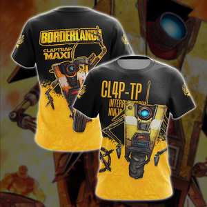 Borderlands 3 Claptrap Maxi Unisex 3D T-shirt